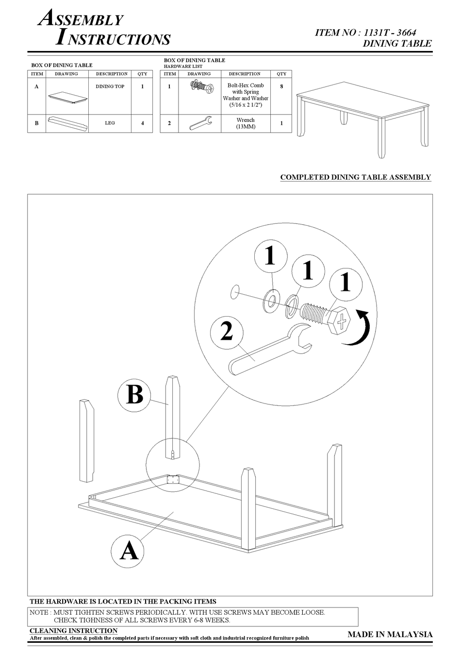 CROWN MARK 1131T3664 ASSEMBLY INSTRUCTIONS Pdf Download ManualsLib