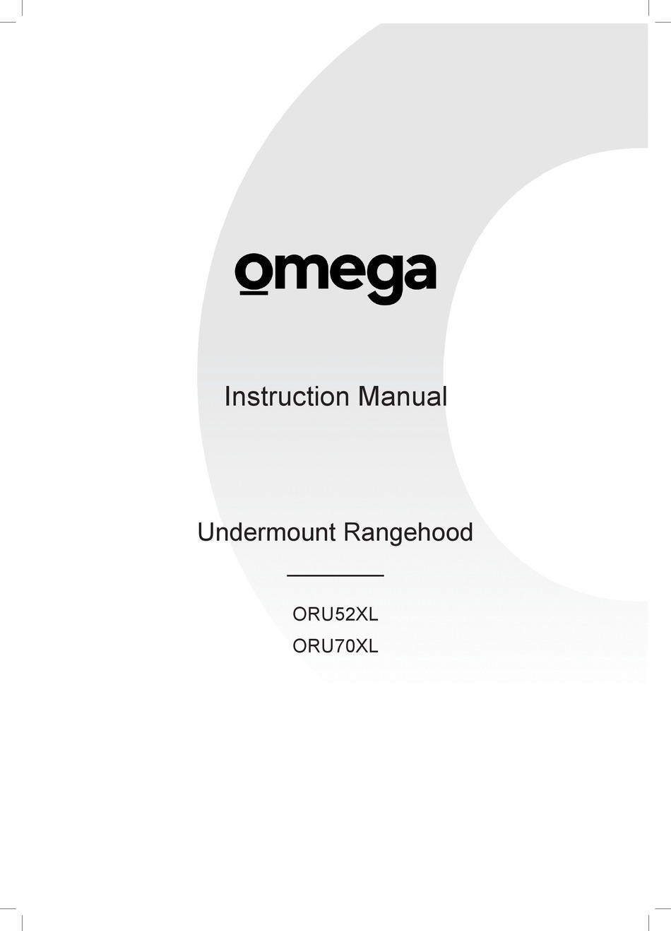 OMEGA ORU52XL INSTRUCTION MANUAL Pdf Download ManualsLib
