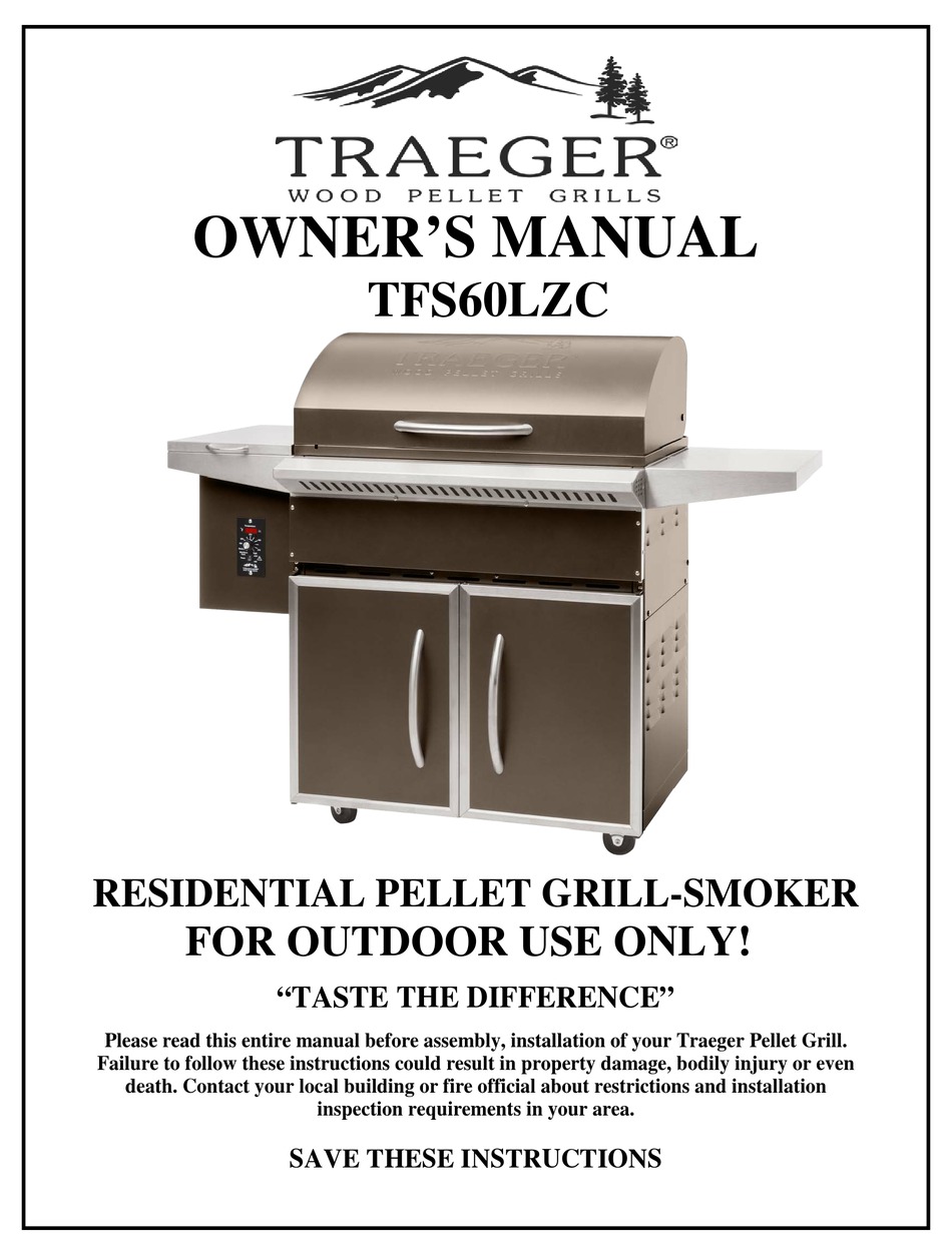TRAEGER TFS60LZC OWNER'S MANUAL Pdf Download ManualsLib