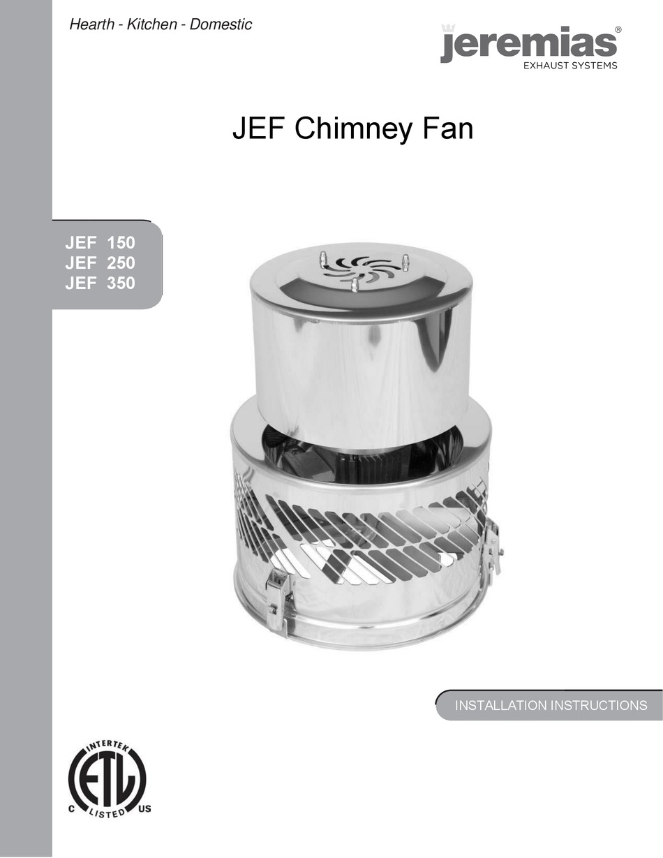 JEREMIAS JEF 150 INSTALLATION INSTRUCTIONS MANUAL Pdf Download ManualsLib
