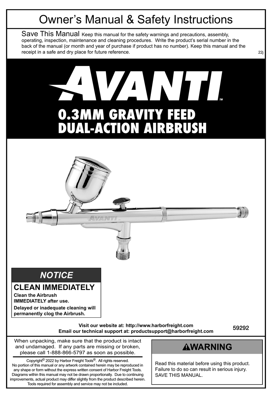 AVANTI AVAB03 OWNER'S MANUAL & SAFETY INSTRUCTIONS Pdf Download