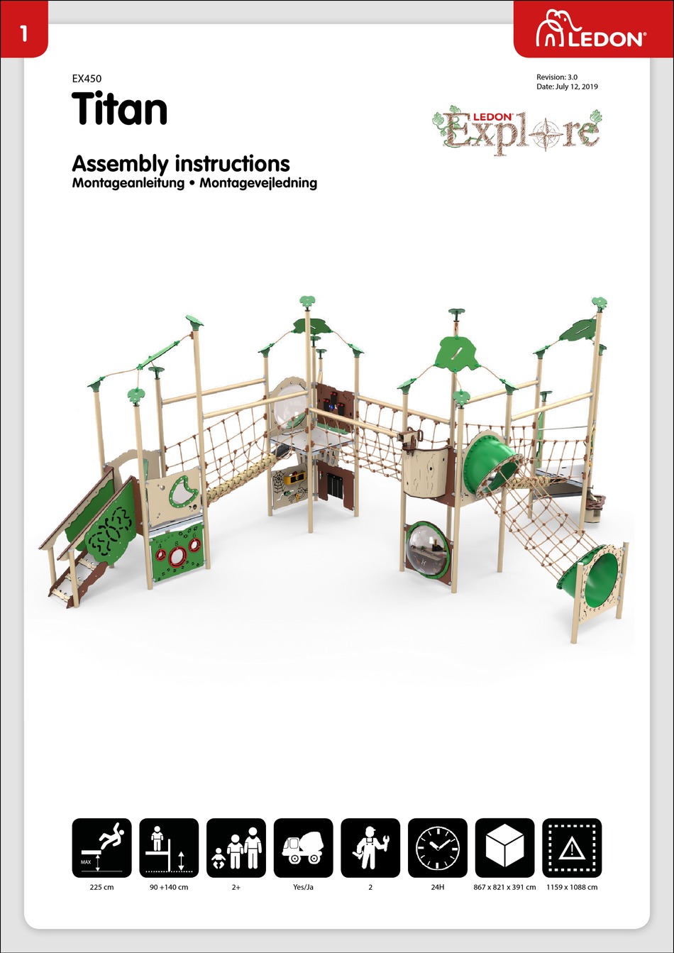 LEDON EXPLORE TITAN ASSEMBLY INSTRUCTIONS MANUAL Pdf Download ManualsLib