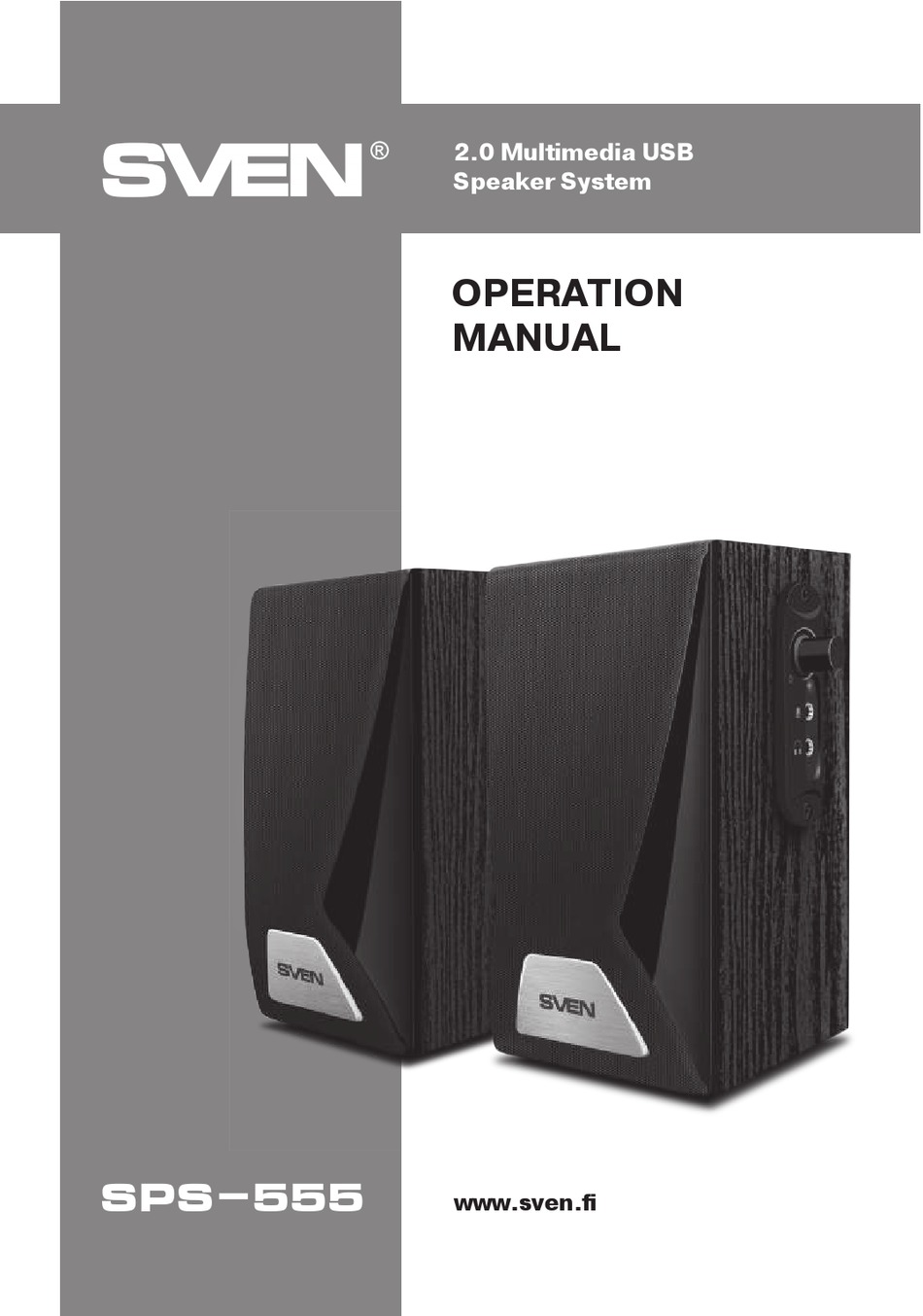 SVEN SPS-555 OPERATION MANUAL Pdf Download | ManualsLib