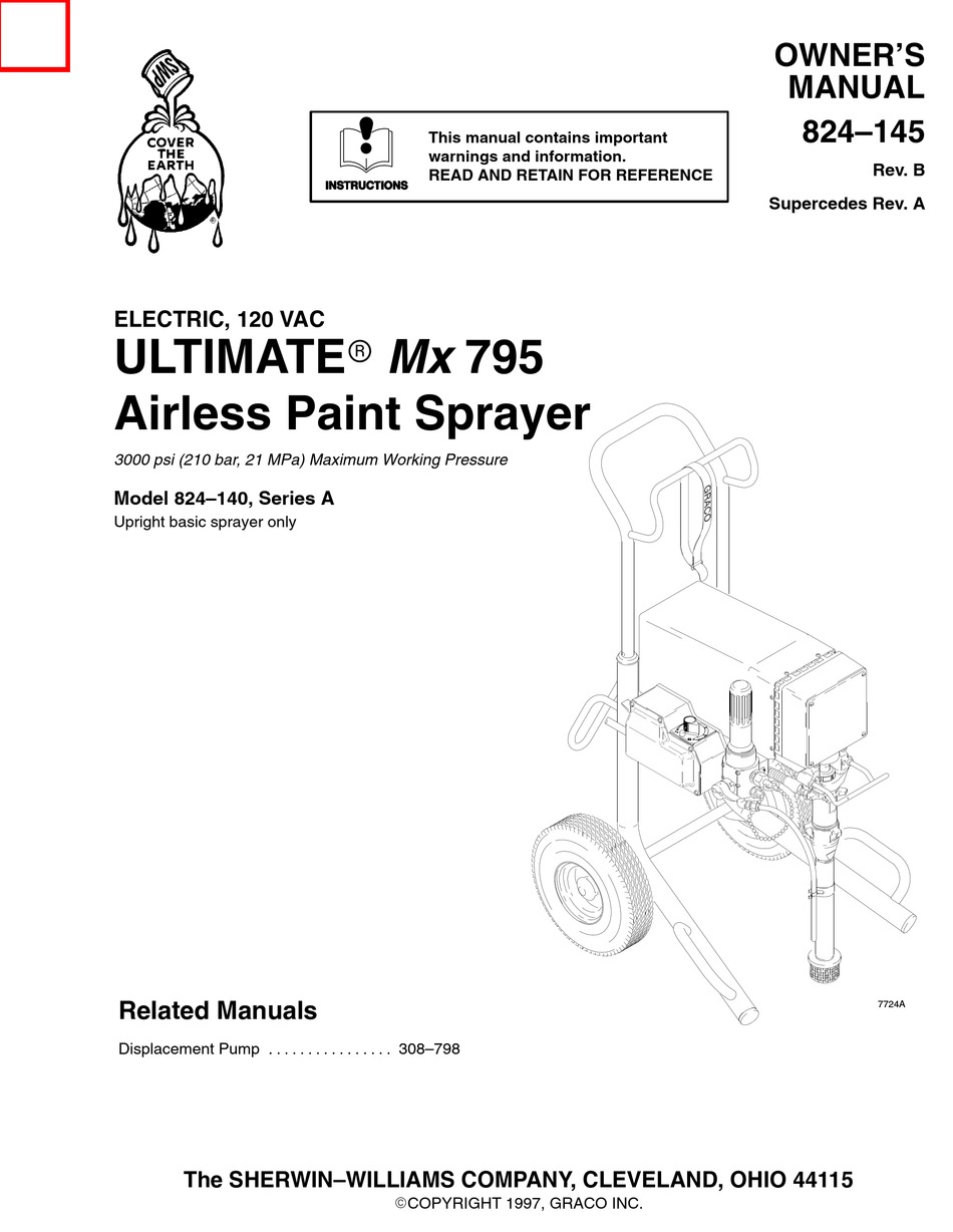 GRACO SHERWINWILLIAMS ULTIMATE MX 795 OWNER