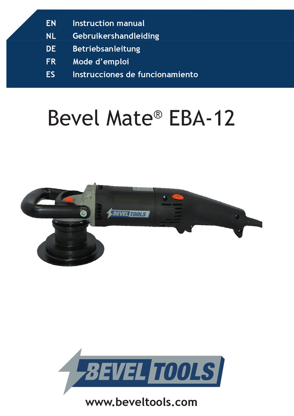 BEVEL TOOLS MATE EBA-12 INSTRUCTION MANUAL Pdf Download | ManualsLib