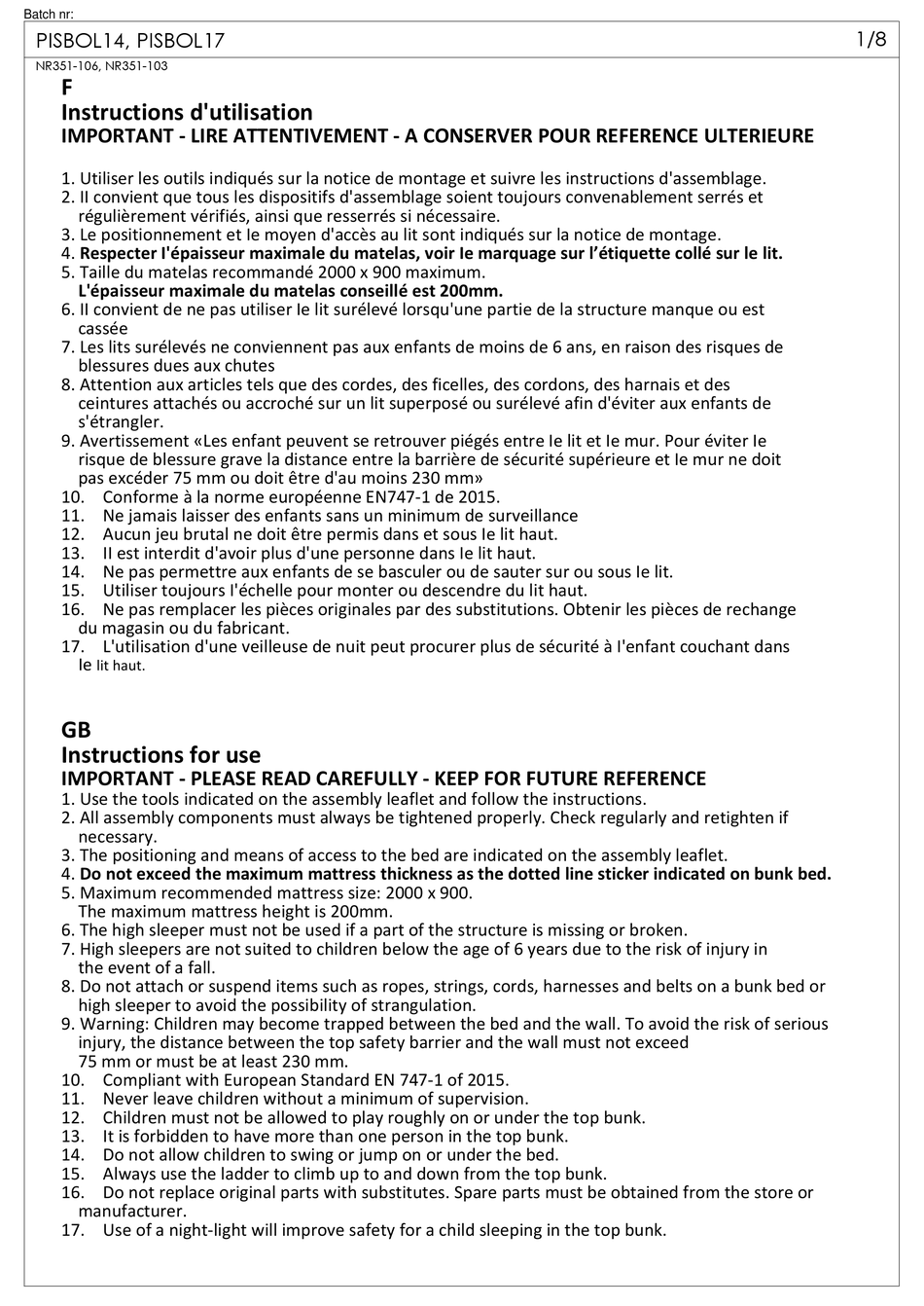 VIPACK PINO PISBOL17 INSTRUCTIONS FOR USE MANUAL Pdf Download ManualsLib