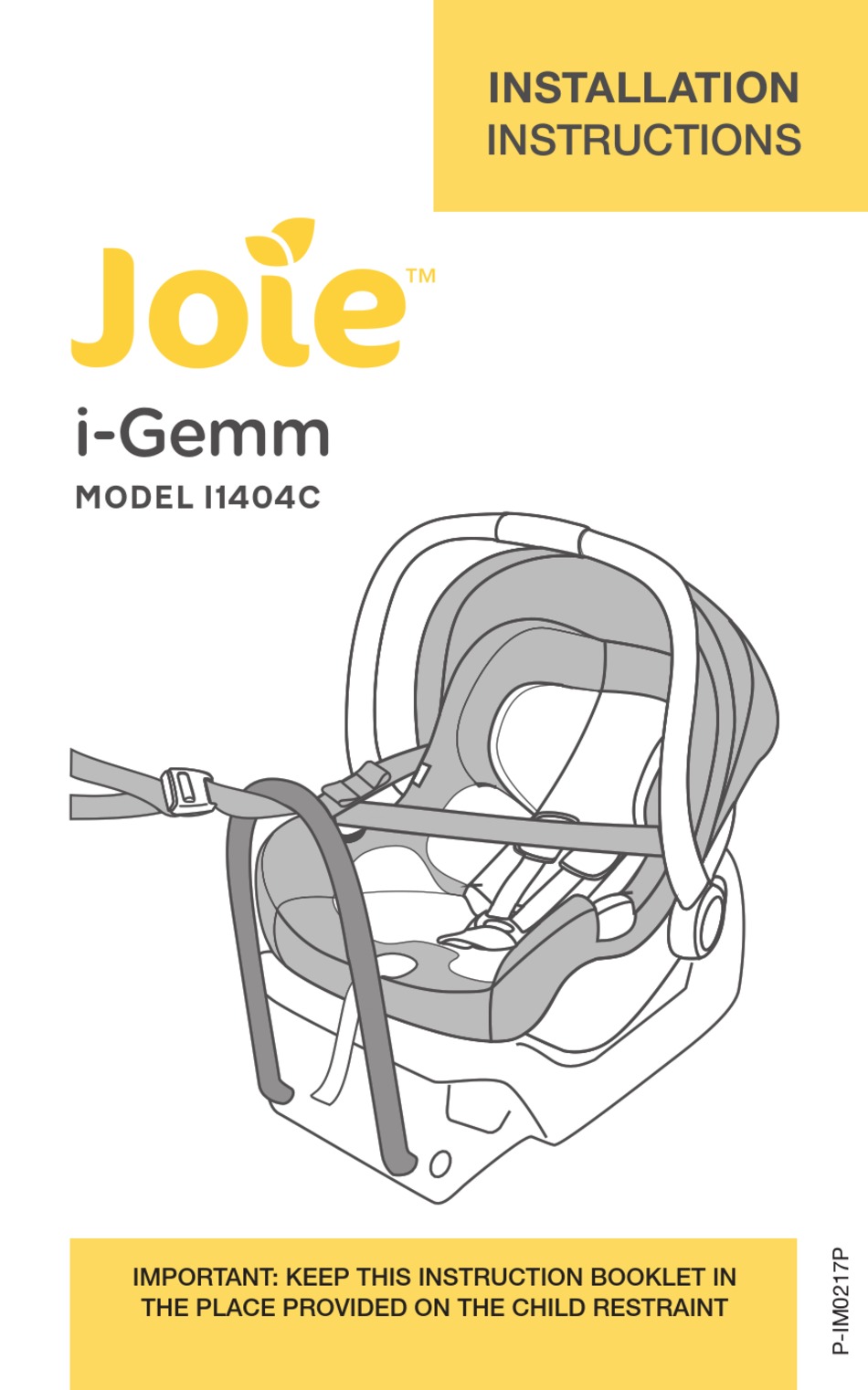 JOIE IGEMM I1404C INSTALLATION INSTRUCTIONS MANUAL Pdf Download