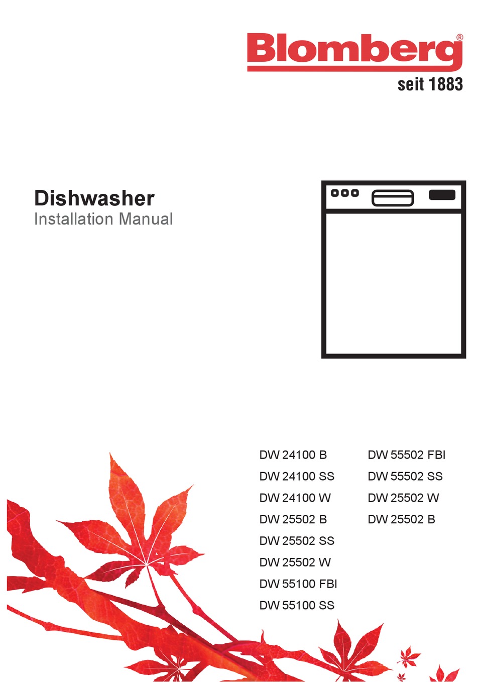 BLOMBERG DW 55502 FBI INSTALLATION MANUAL Pdf Download | ManualsLib