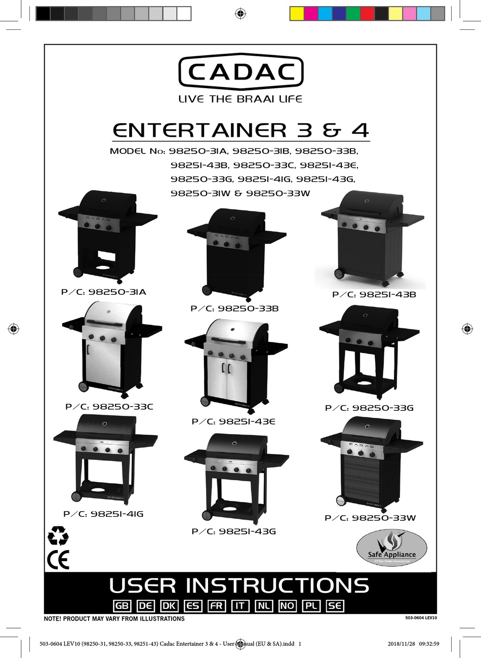 CADAC 98250-31A USER INSTRUCTIONS Pdf Download | ManualsLib