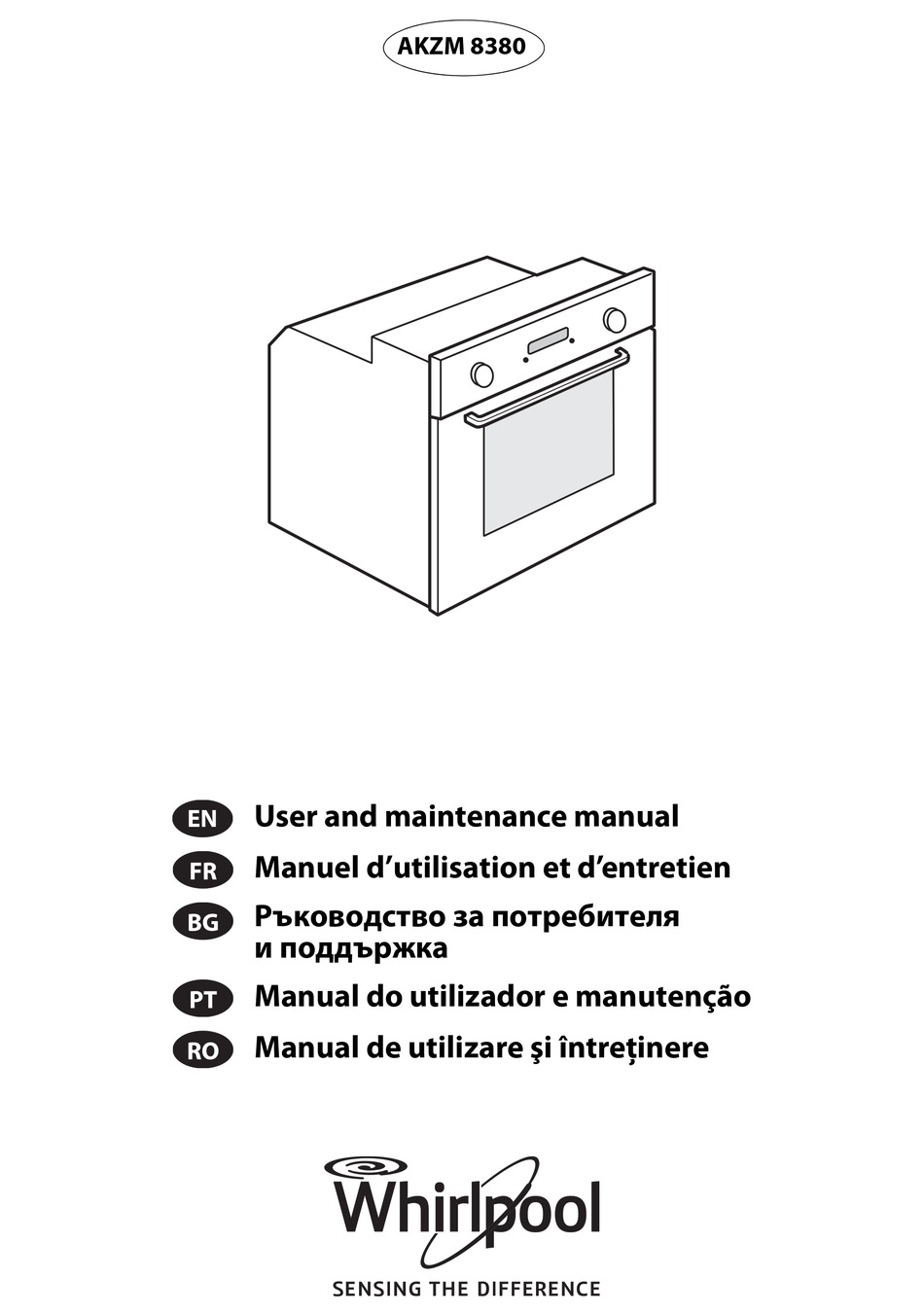 WHIRLPOOL AKZM 8380 USER AND MAINTENANCE MANUAL Pdf Download ManualsLib