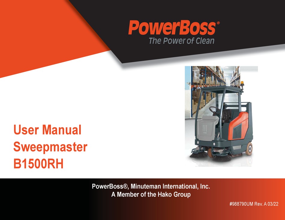HAKO POWERBOSS B1500RH USER MANUAL Pdf Download ManualsLib