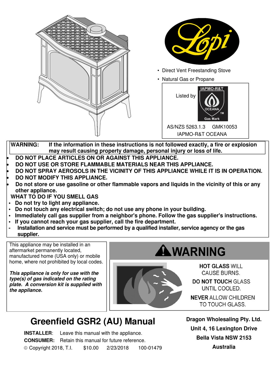 LOPI GREENFIELD GSR2 MANUAL Pdf Download ManualsLib