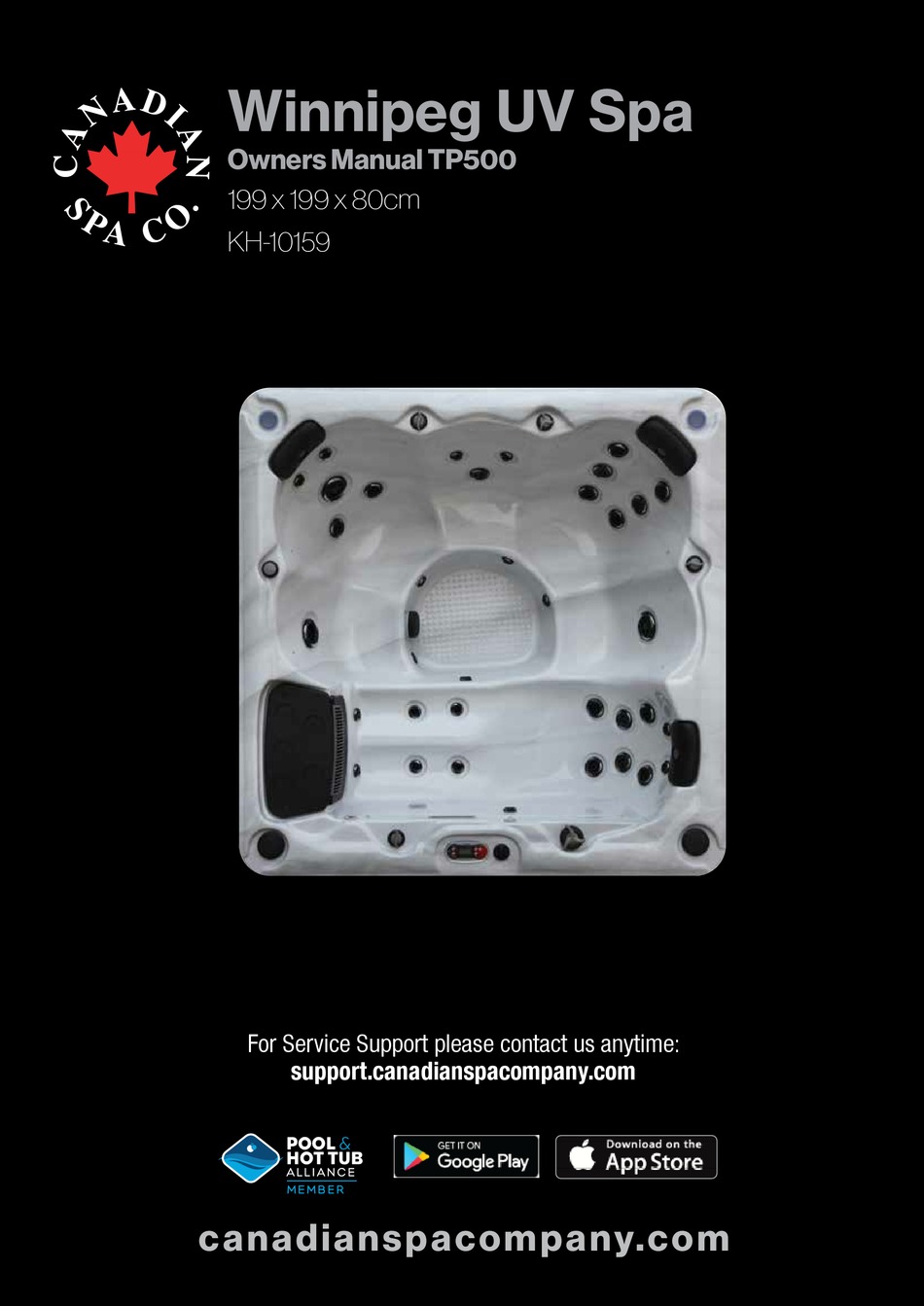 CANADIAN SPA WINNIPEG UV SPA KH10159 OWNER'S MANUAL Pdf Download