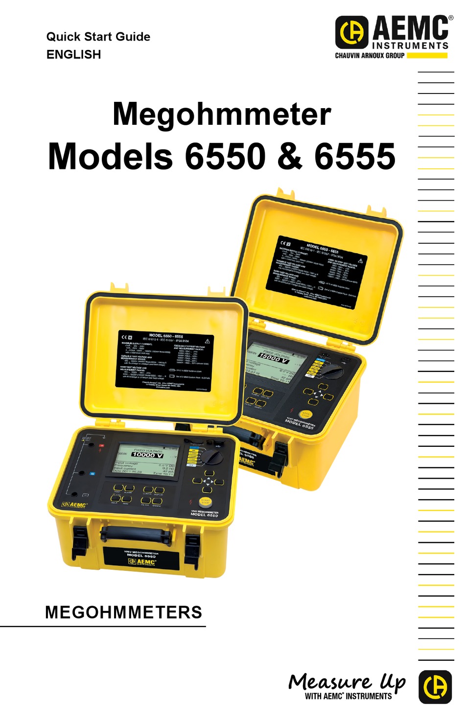 AEMC INSTRUMENTS 6550 QUICK START MANUAL Pdf Download ManualsLib