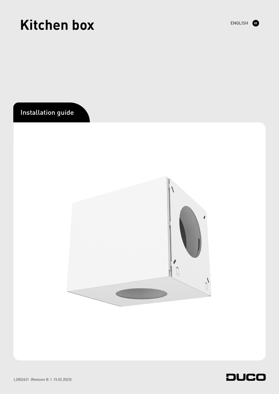 DUCO KITCHEN BOX INSTALLATION MANUAL Pdf Download ManualsLib