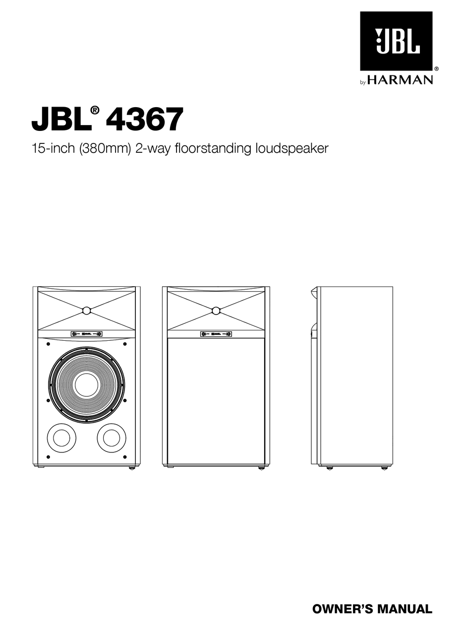 HARMAN JBL 4367 OWNER