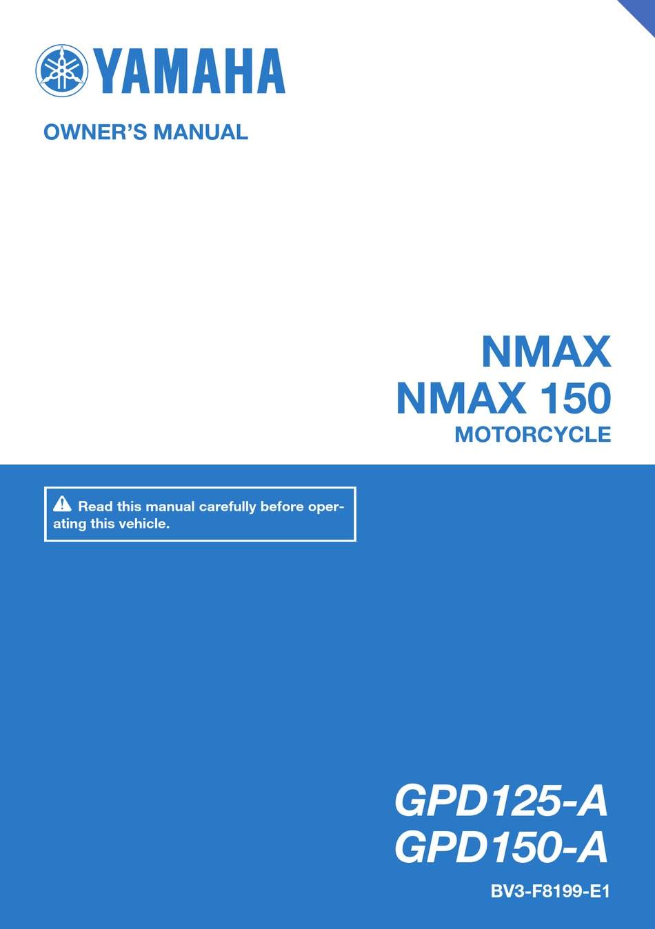 YAMAHA NMAX 2016 OWNER'S MANUAL Pdf Download ManualsLib