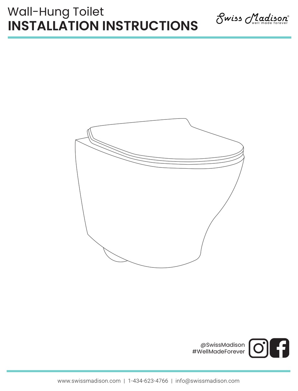 SWISS MADISON CALICE SMWT465 INSTALLATION INSTRUCTIONS MANUAL Pdf