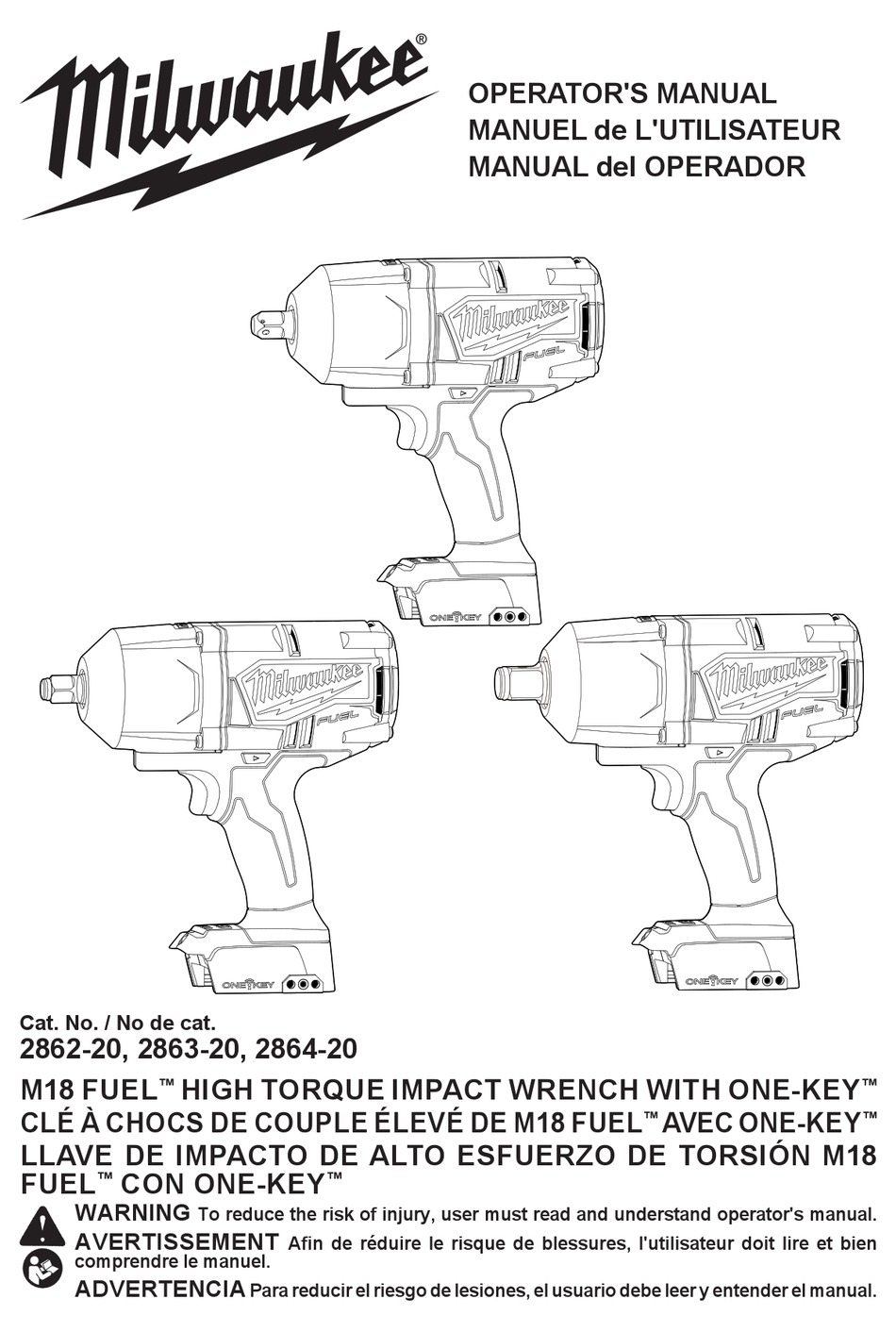 MILWAUKEE M18 FUEL 286220 OPERATOR