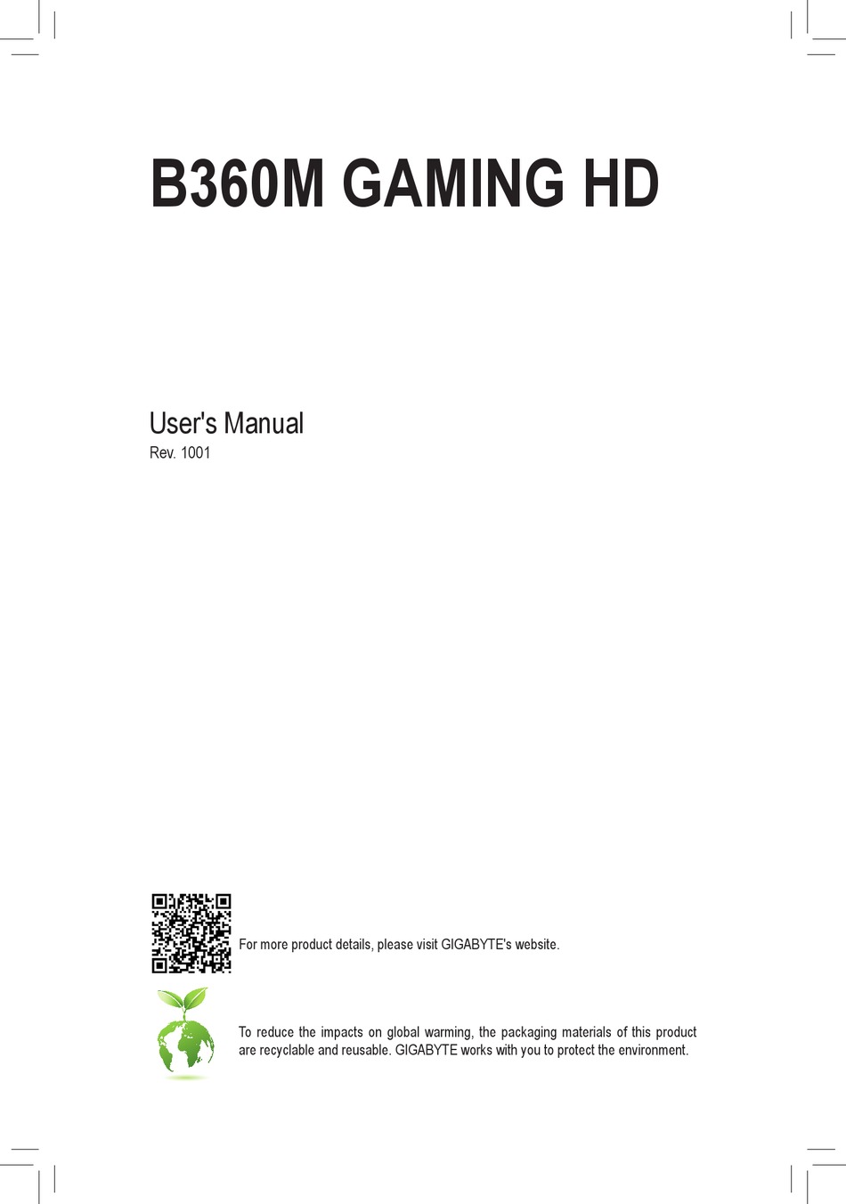 GIGABYTE B360M GAMING HD USER MANUAL Pdf Download ManualsLib