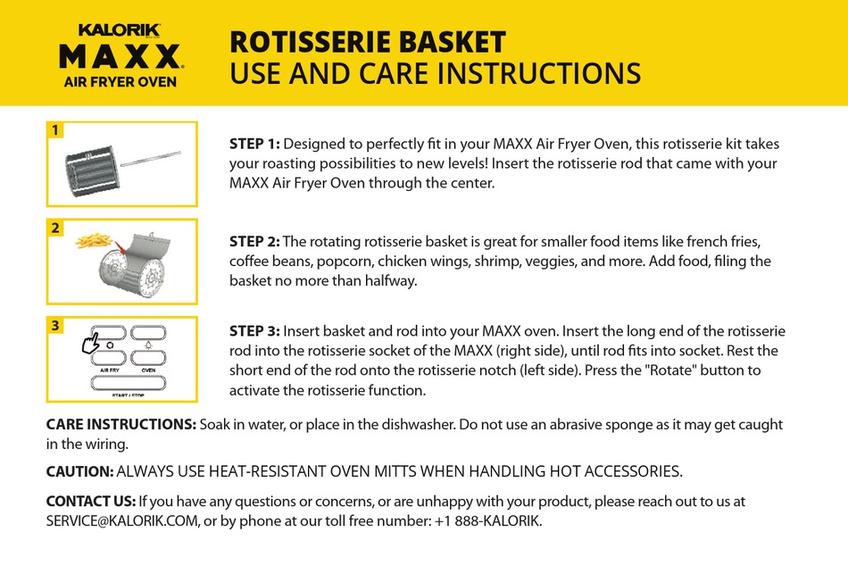 KALORIK MAXX KIA 47735 USE AND CARE INSTRUCTIONS Pdf Download ManualsLib