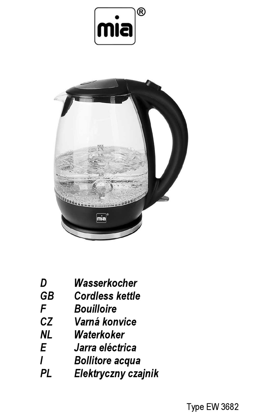 MIA EW 3682 INSTRUCTIONS MANUAL Pdf Download ManualsLib