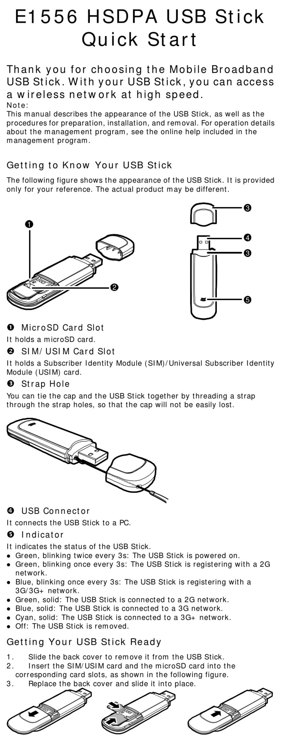 HUAWEI E1556 QUICK START Pdf Download ManualsLib