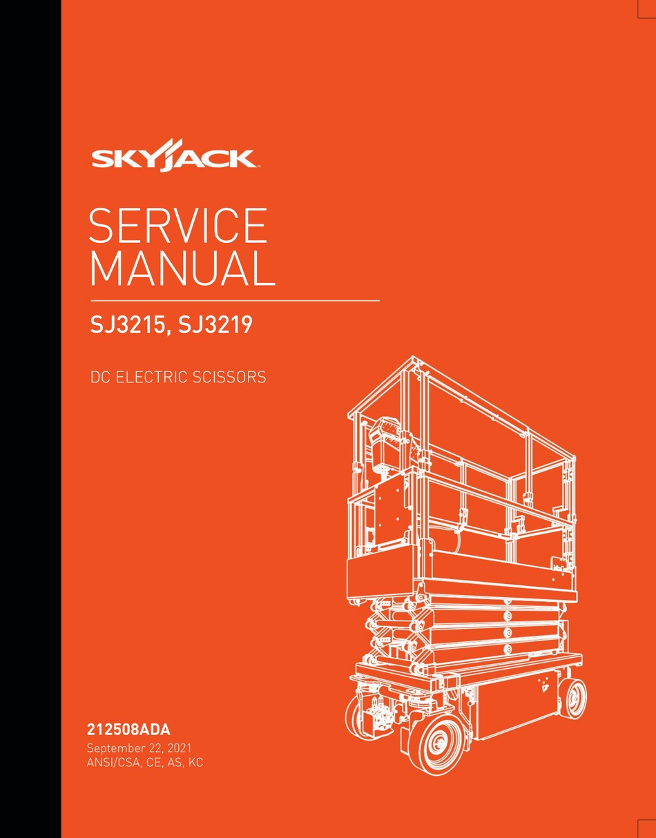 SKYJACK SJ3219 SERVICE MANUAL Pdf Download | ManualsLib