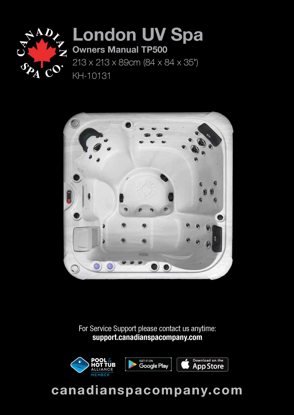 CANADIAN SPA LONDON UV SPA KH10131 OWNER'S MANUAL Pdf Download