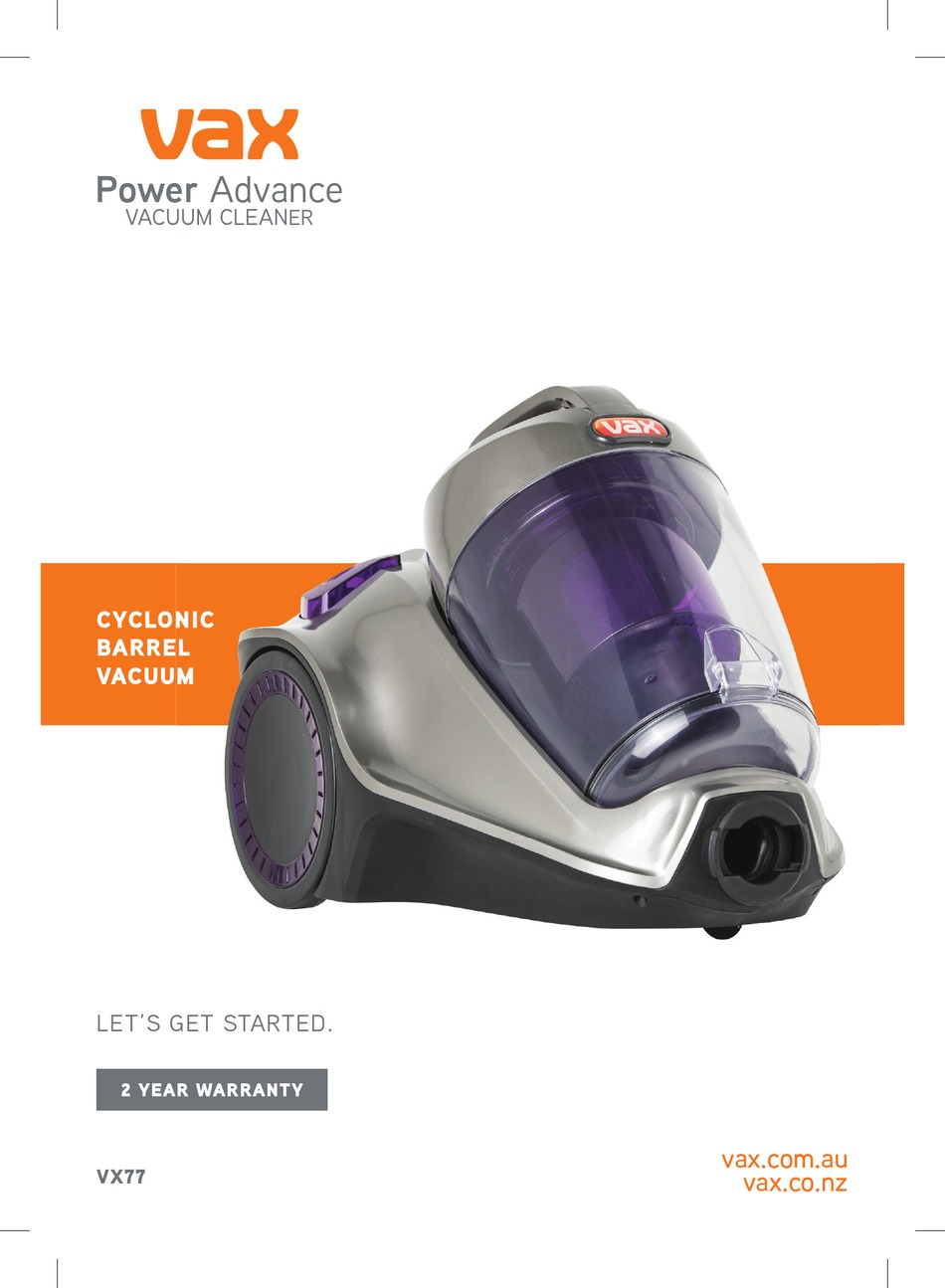 vax power advance bagless barrel vacuum cleaner