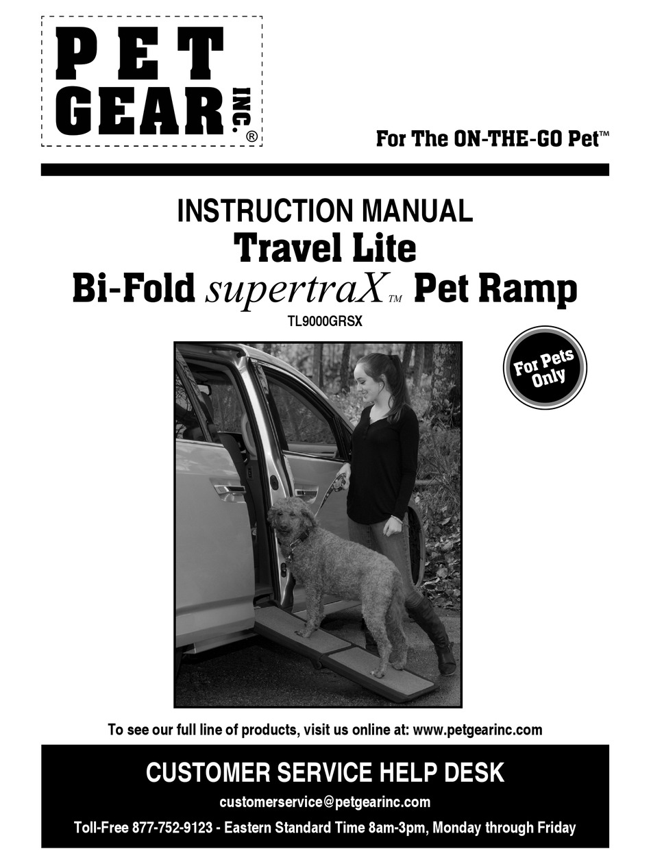 PET GEAR TRAVEL LITE BIFOLD SUPERTRAX PET RAMP INSTRUCTION MANUAL Pdf