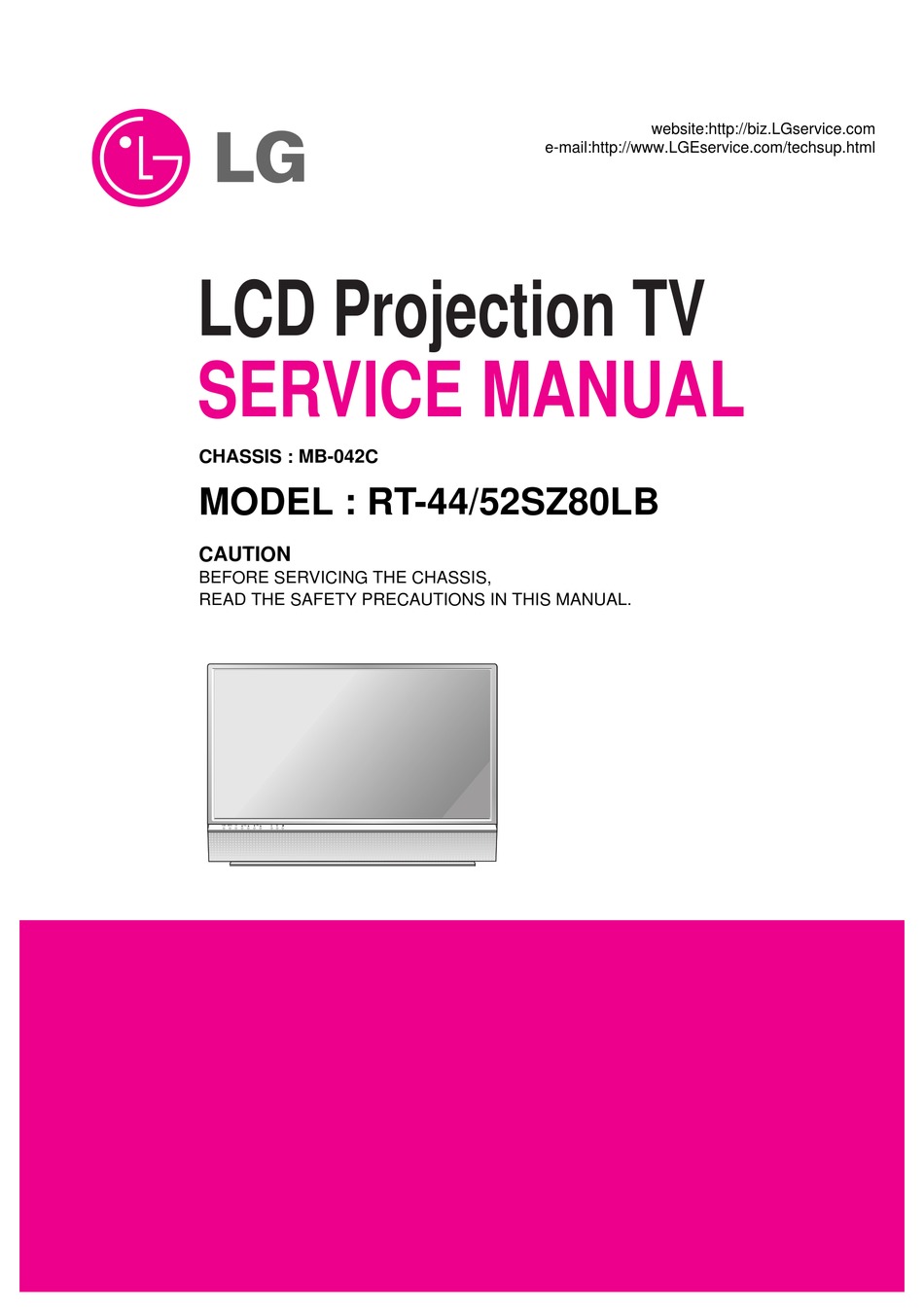 LG RT-44SZ80LB SERVICE MANUAL Pdf Download | ManualsLib