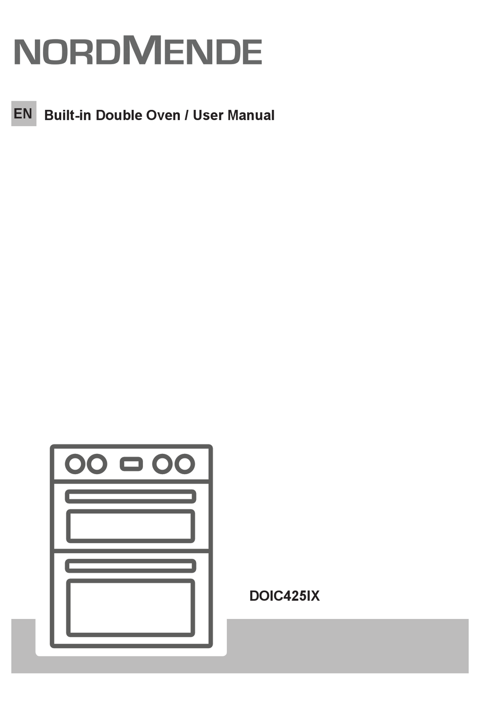 nordmende double oven doic425ix