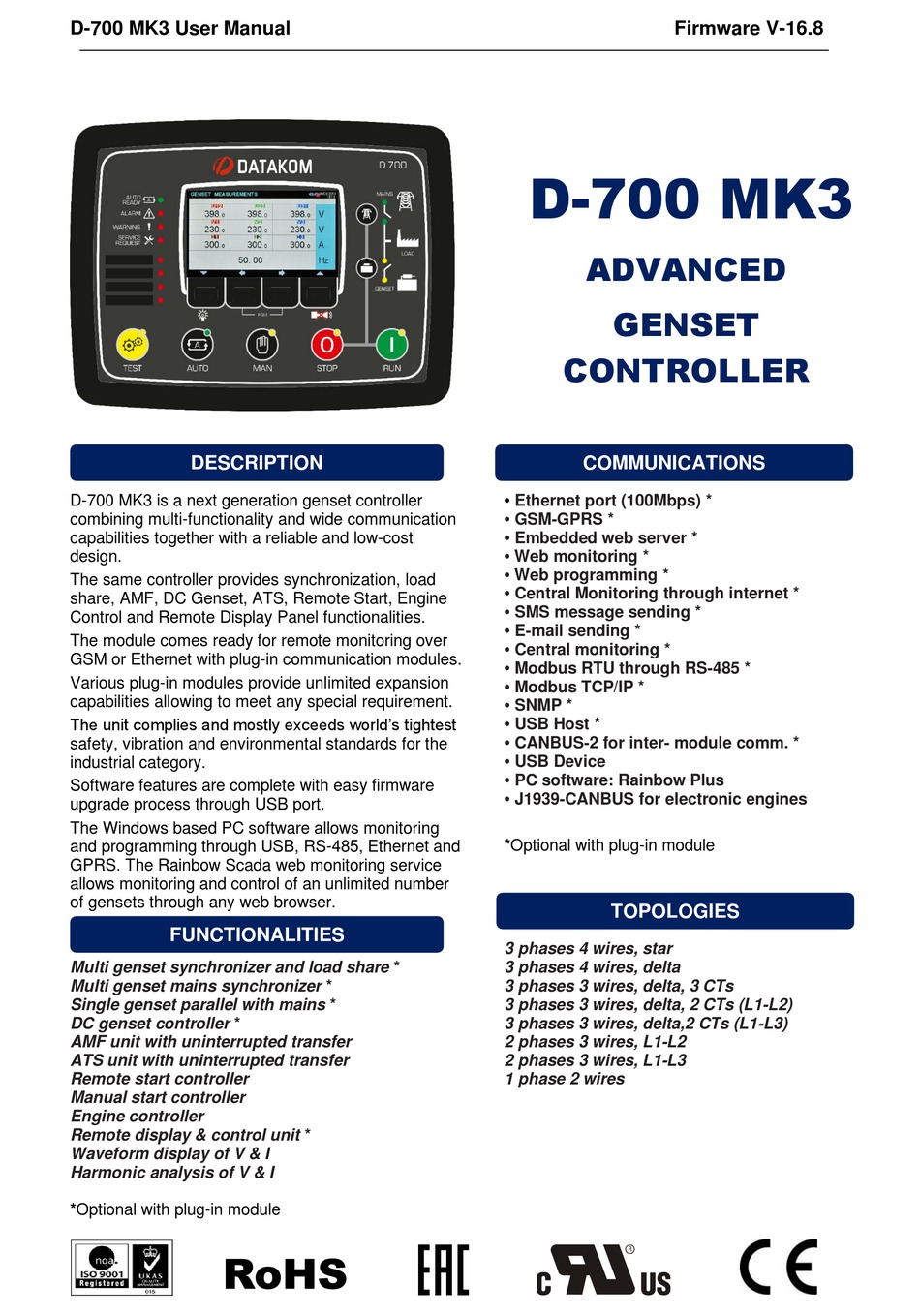 Datakom D Mk User Manual Pdf Download Manualslib