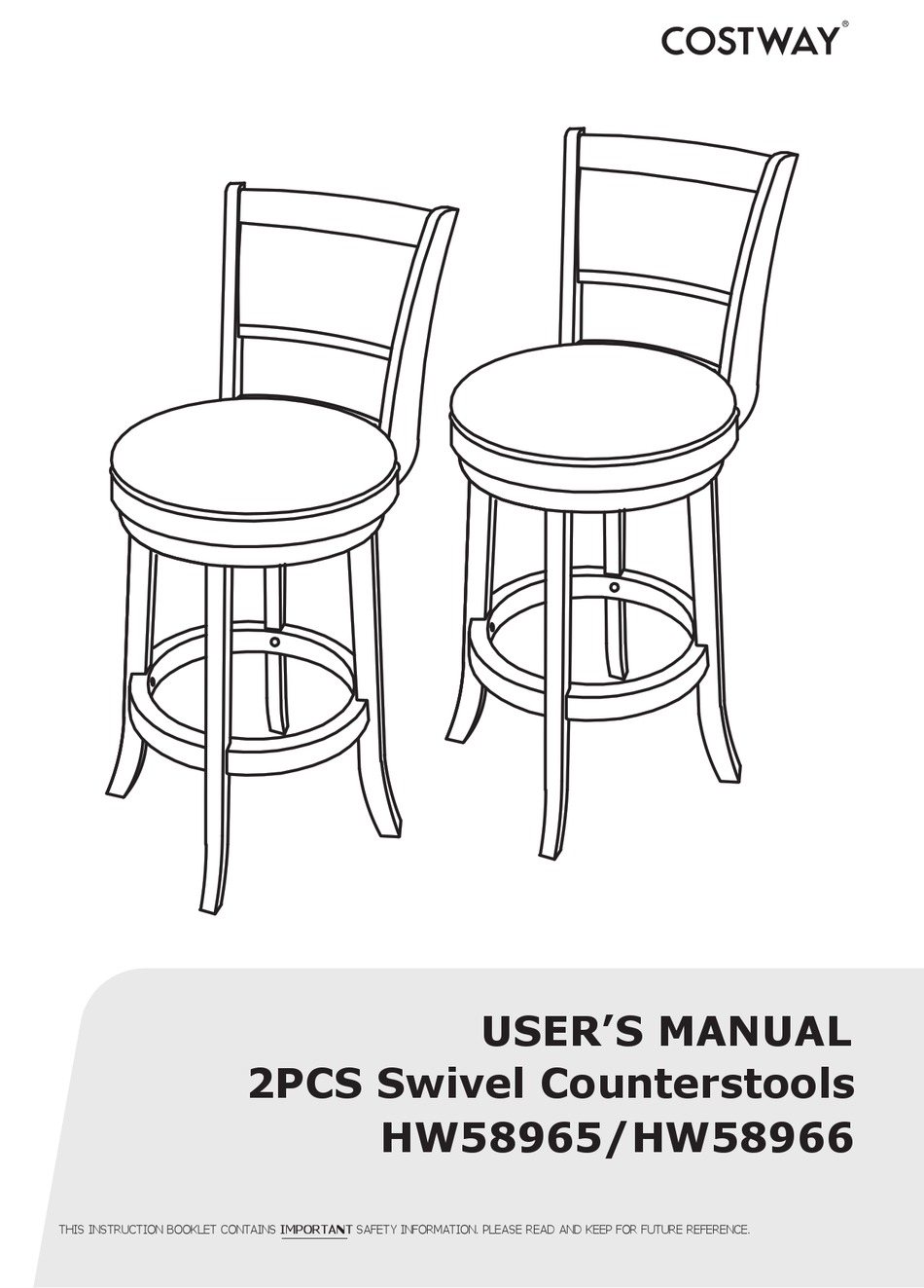 COSTWAY HW58965 USER MANUAL Pdf Download ManualsLib