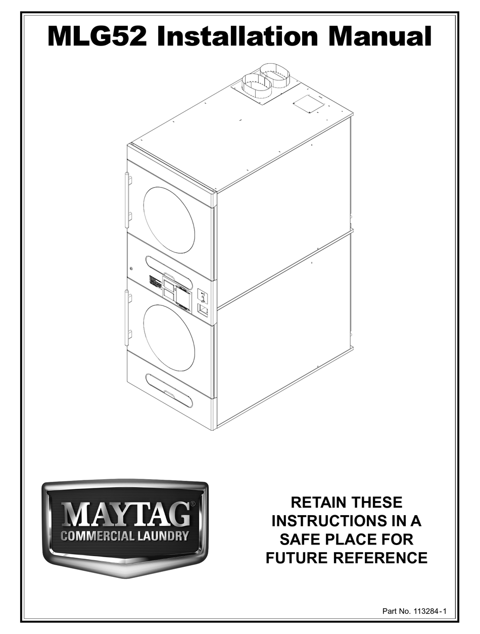 MAYTAG MLG52 INSTALLATION MANUAL Pdf Download ManualsLib