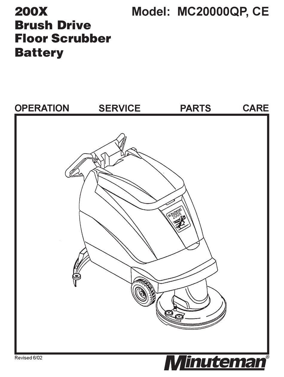 Minuteman Mc20000ce Operation Service Parts Care Pdf Download 