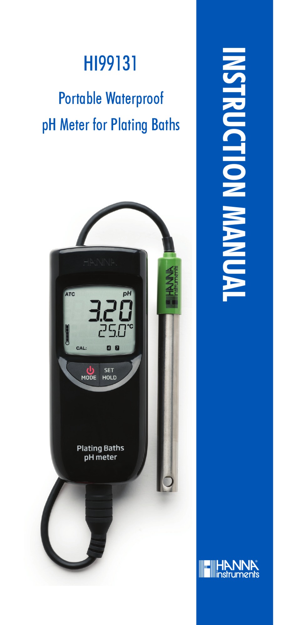 HANNA INSTRUMENTS HI99131 INSTRUCTION MANUAL Pdf Download ManualsLib