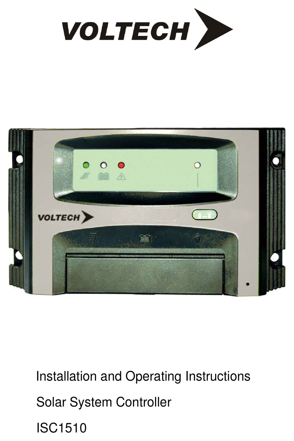 VOLTECH ISC1500 INSTALLATION AND OPERATING INSTRUCTIONS MANUAL Pdf