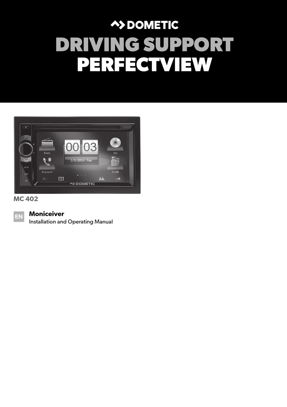 DOMETIC 9600000350 INSTALLATION AND OPERATING MANUAL Pdf Download