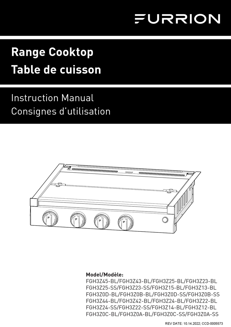 FURRION FGH3Z45BL INSTRUCTION MANUAL Pdf Download ManualsLib