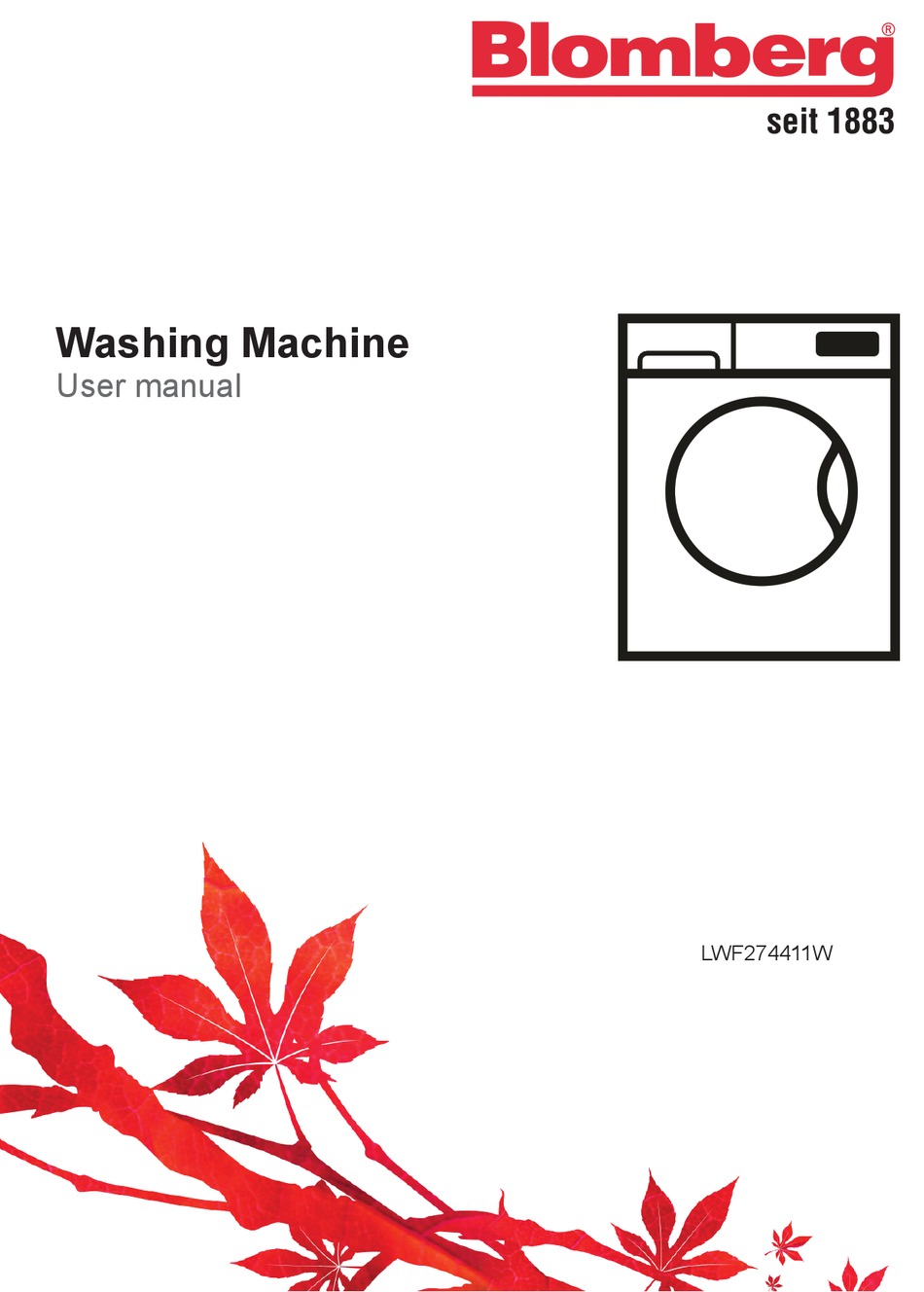 BLOMBERG LWF274411W USER MANUAL Pdf Download ManualsLib