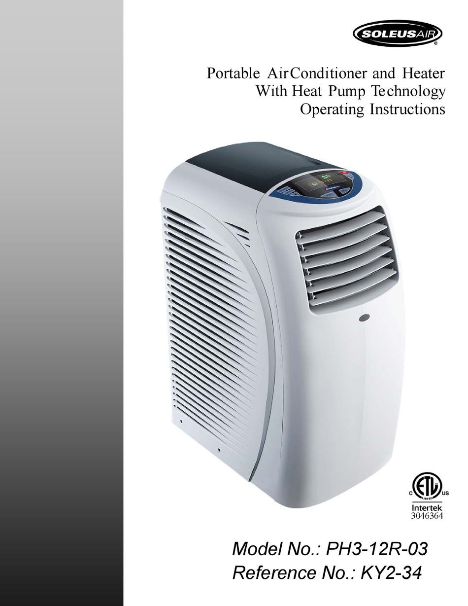 SOLEUS AIR KY234 OPERATING INSTRUCTIONS MANUAL Pdf Download ManualsLib