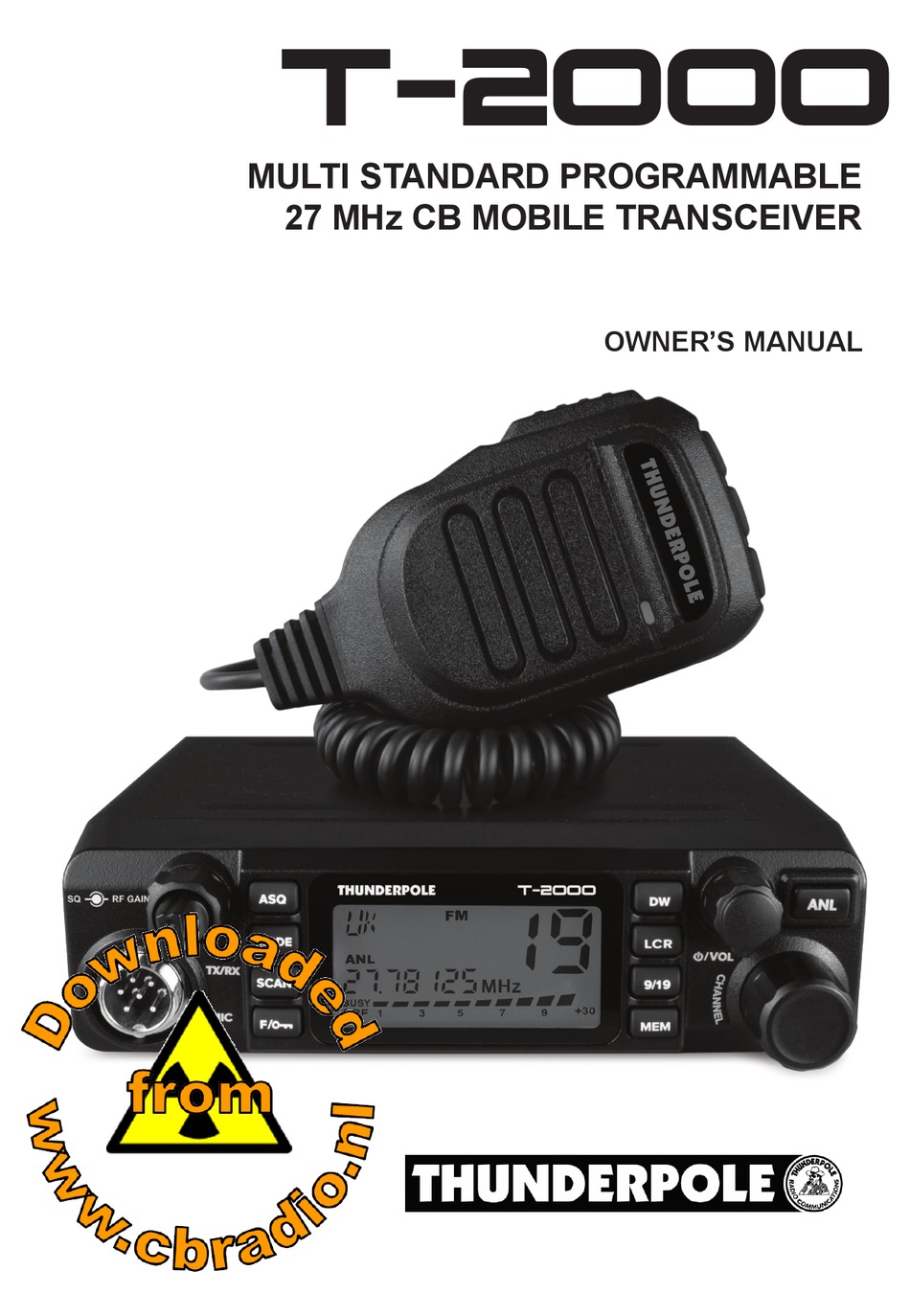 THUNDERPOLE T2000 OWNER