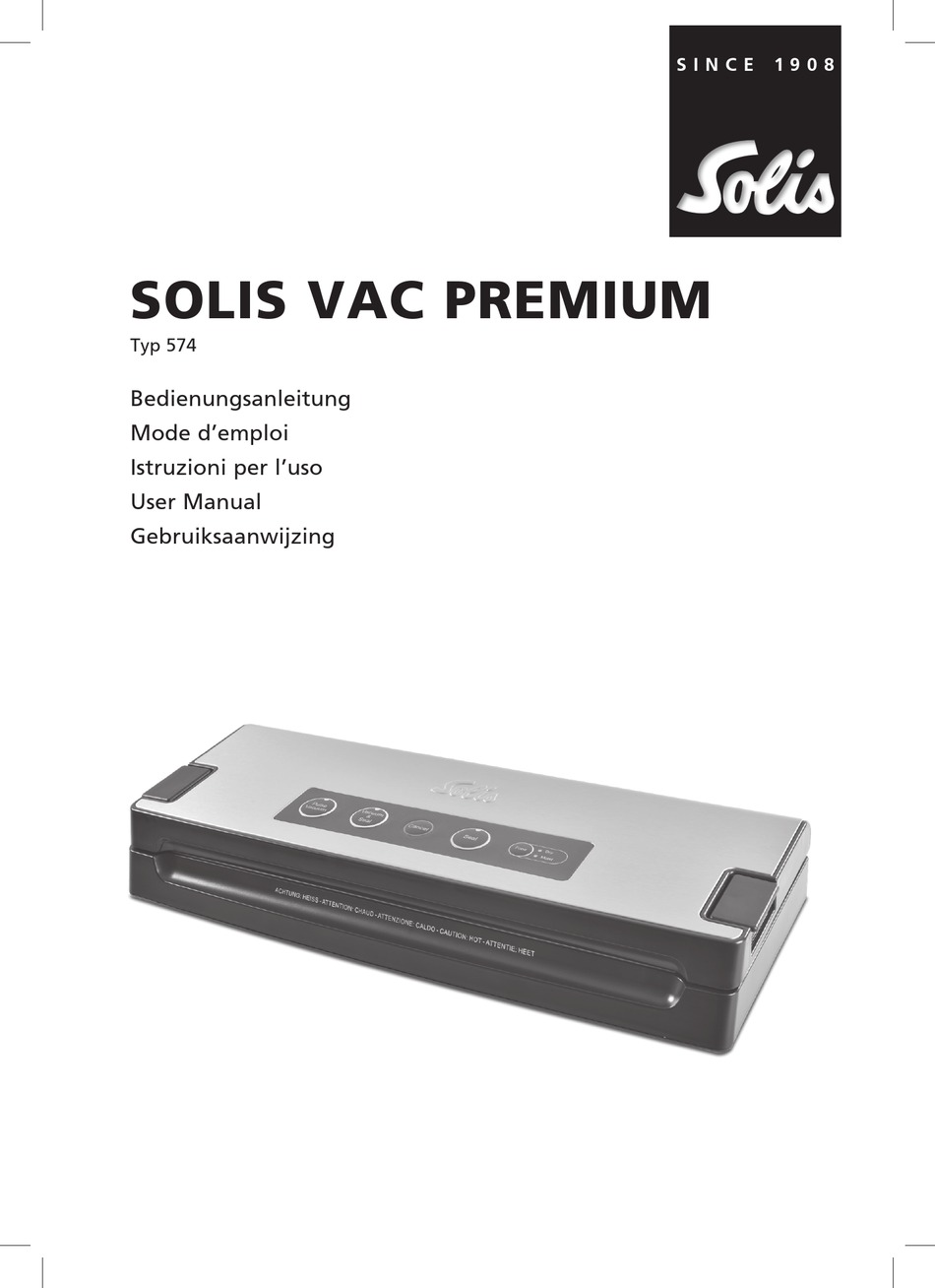 SOLIS VAC PREMIUM USER MANUAL Pdf Download | ManualsLib