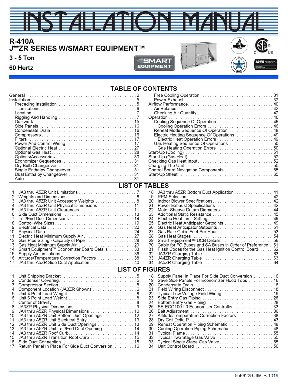 JOHNSON CONTROLS J ZR SERIES INSTALLATION MANUAL Pdf Download ManualsLib