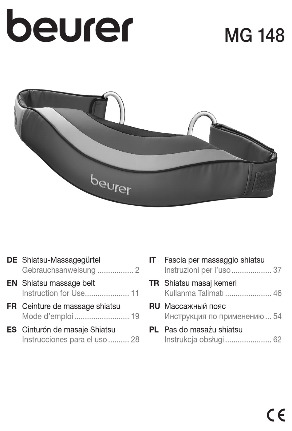 BEURER 64307 INSTRUCTIONS FOR USE MANUAL Pdf Download ManualsLib