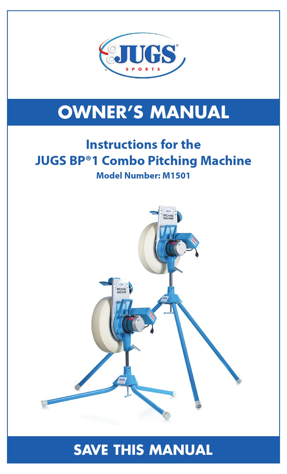 JUGS SPORTS BP 1 OWNER'S MANUAL Pdf Download ManualsLib