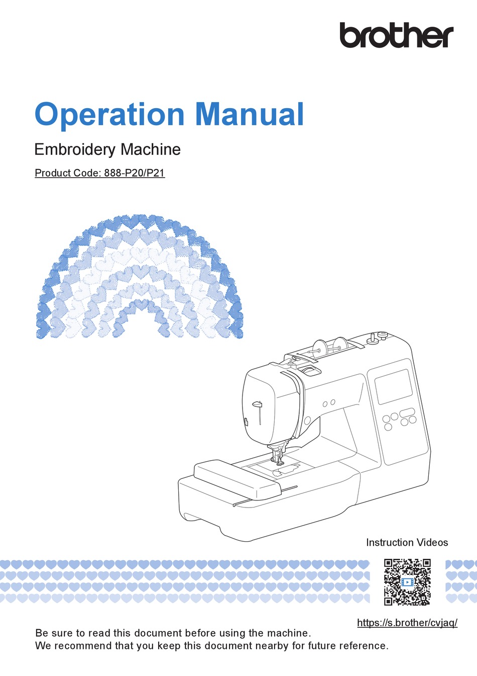 BROTHER 888P20 OPERATION MANUAL Pdf Download ManualsLib
