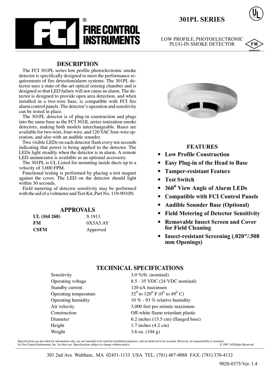 FCI 301PL SERIES QUICK START MANUAL Pdf Download ManualsLib